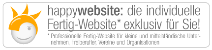 Happy Website - die individuelle Fertig-Website jetzt testen